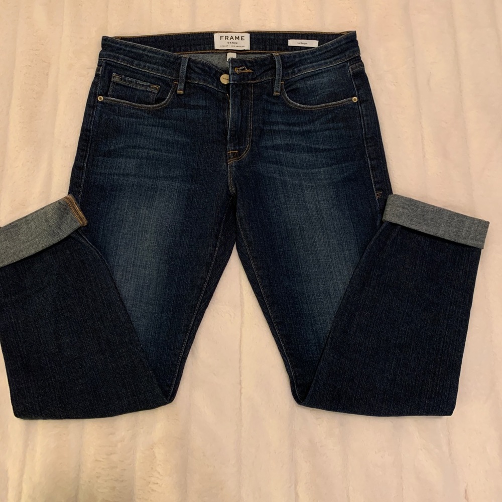Frame Le Garçon cropped boyfriend jeans